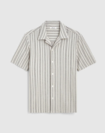 The Camp Shirt in Seaport Terry Dusty Celadon | Madewell
