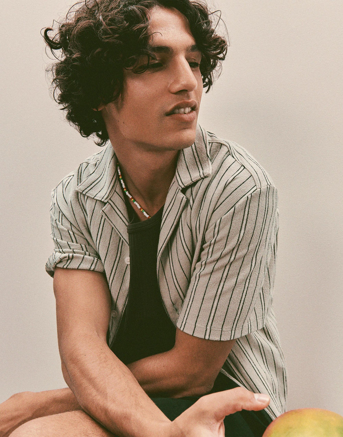 The Camp Shirt in Seaport Terry Dusty Celadon | Madewell