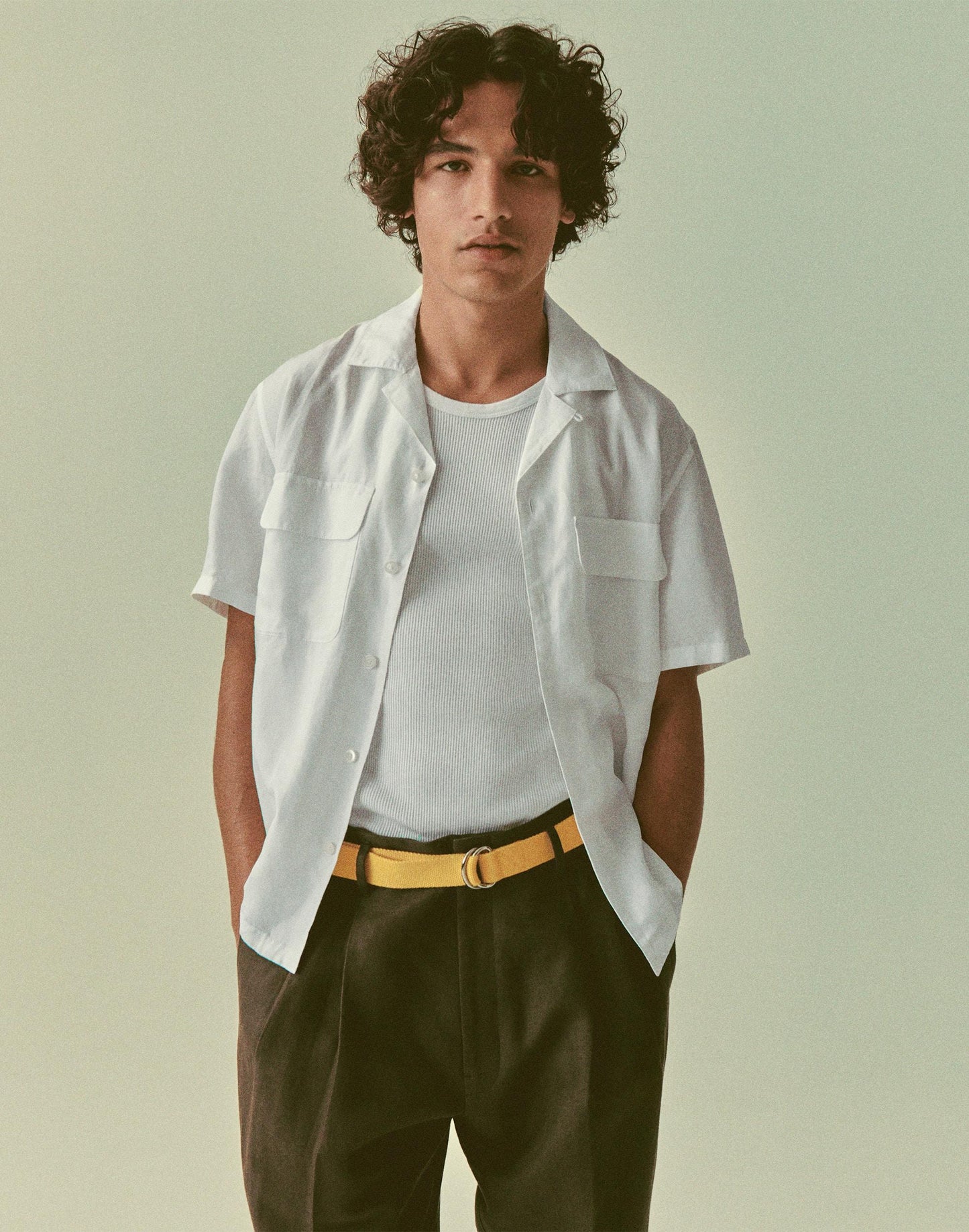 Short-Sleeve Camp Shirt in Archive Linen Blend White | Madewell