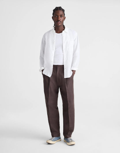 Button-Up Shirt in Linen White | Madewell
