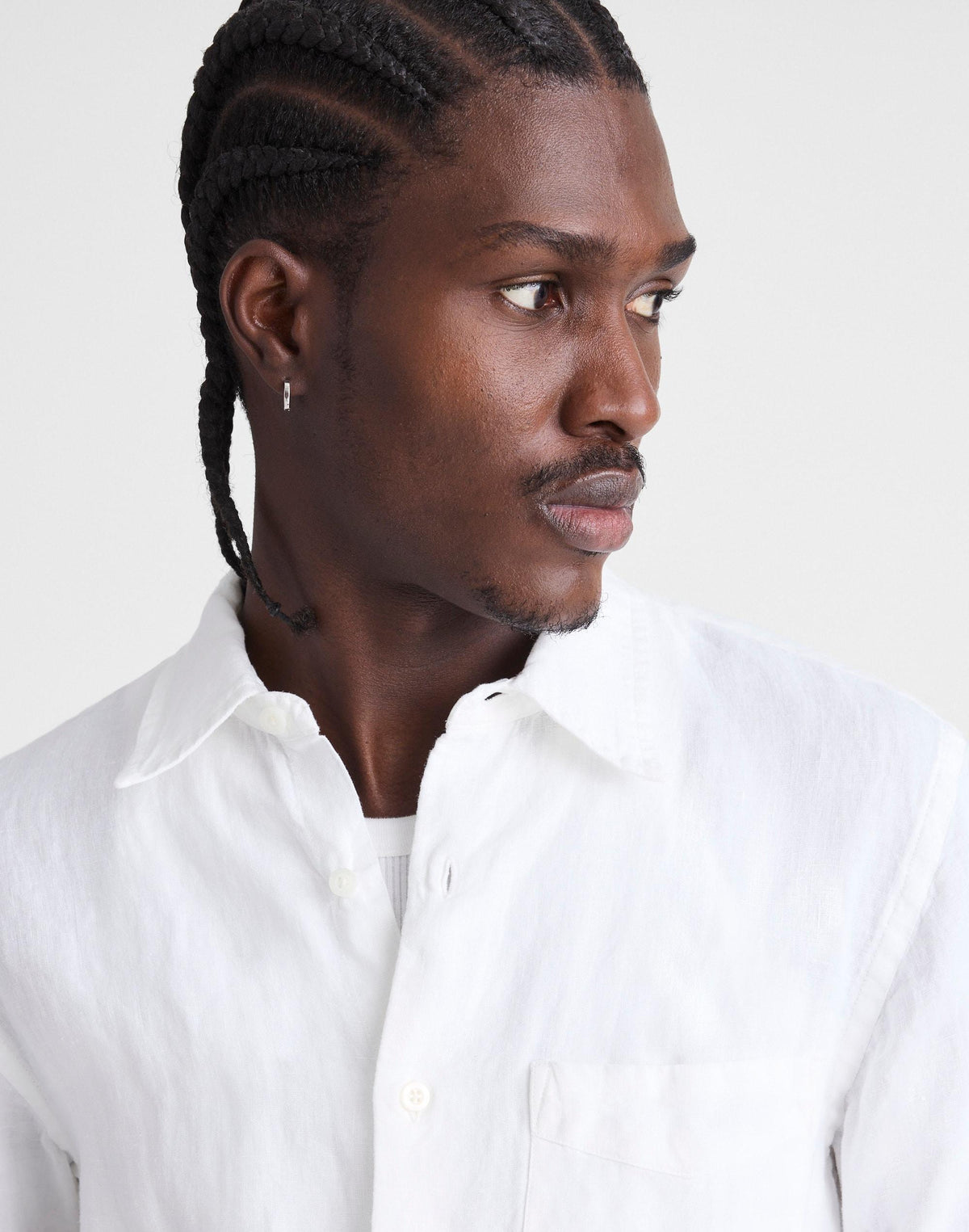 Button-Up Shirt in Linen White | Madewell