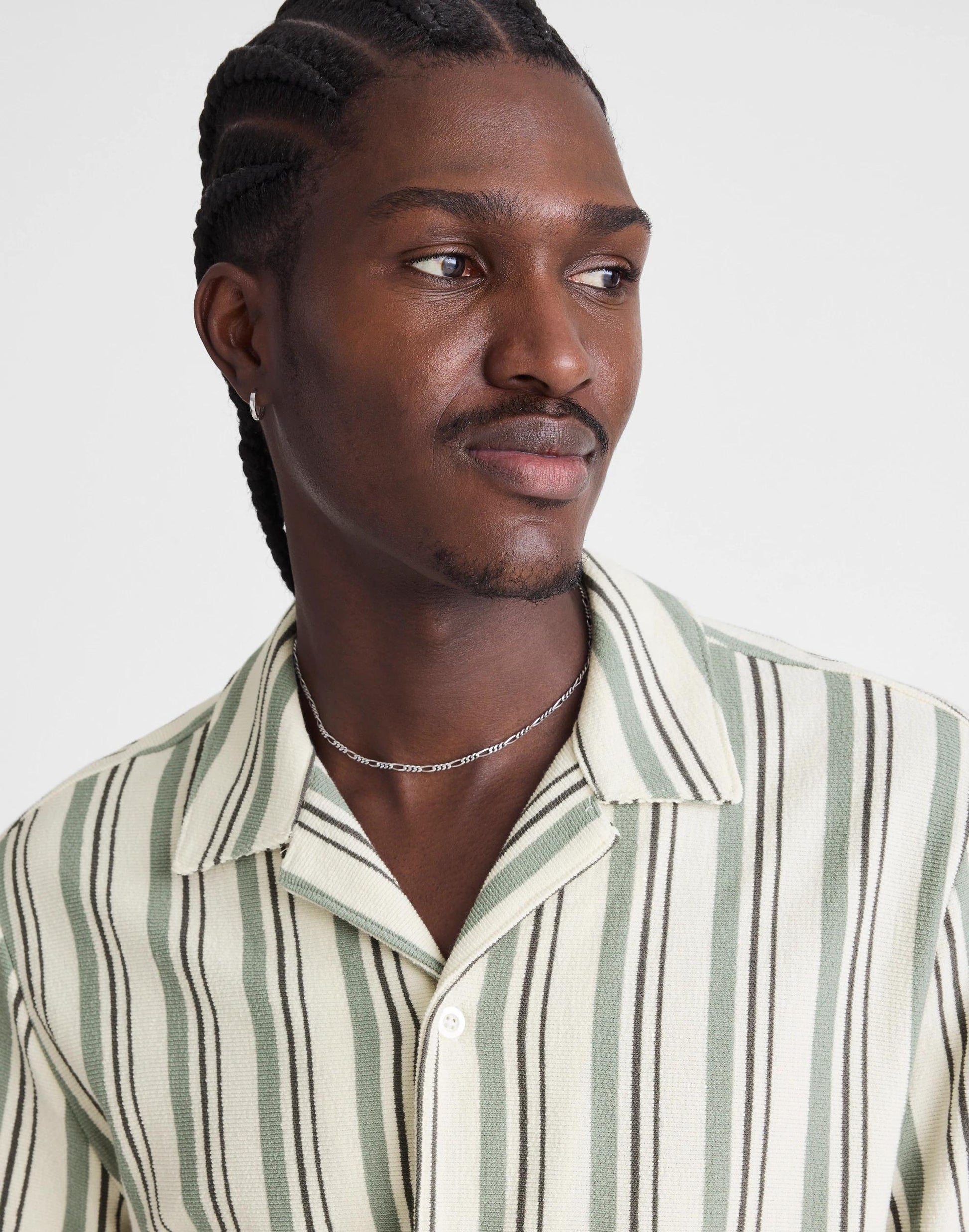 The Camp Shirt in Seaport Terry Frosted Cypress | Madewell