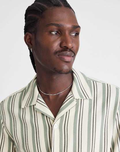 The Camp Shirt in Seaport Terry Frosted Cypress | Madewell