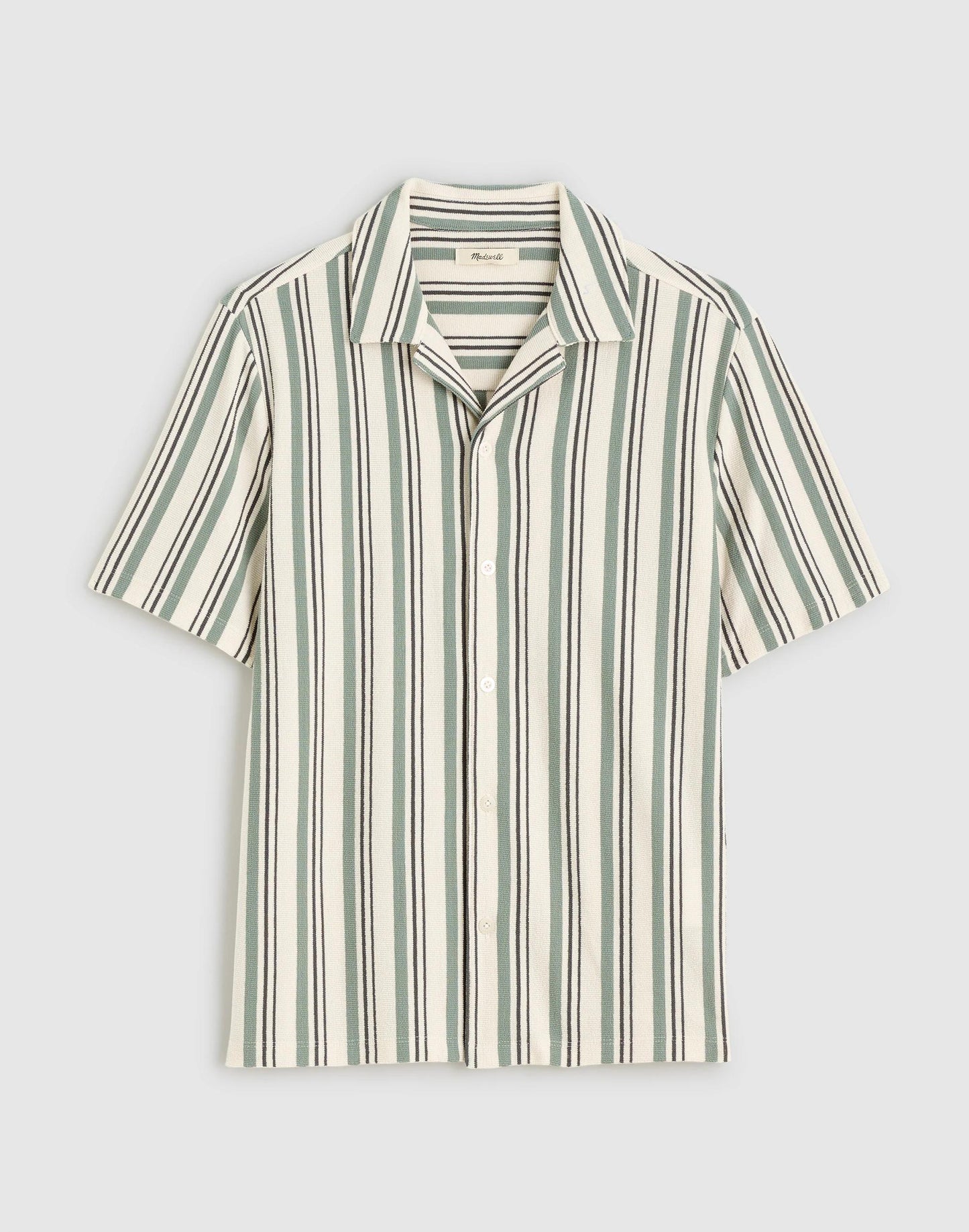 The Camp Shirt in Seaport Terry Frosted Cypress | Madewell