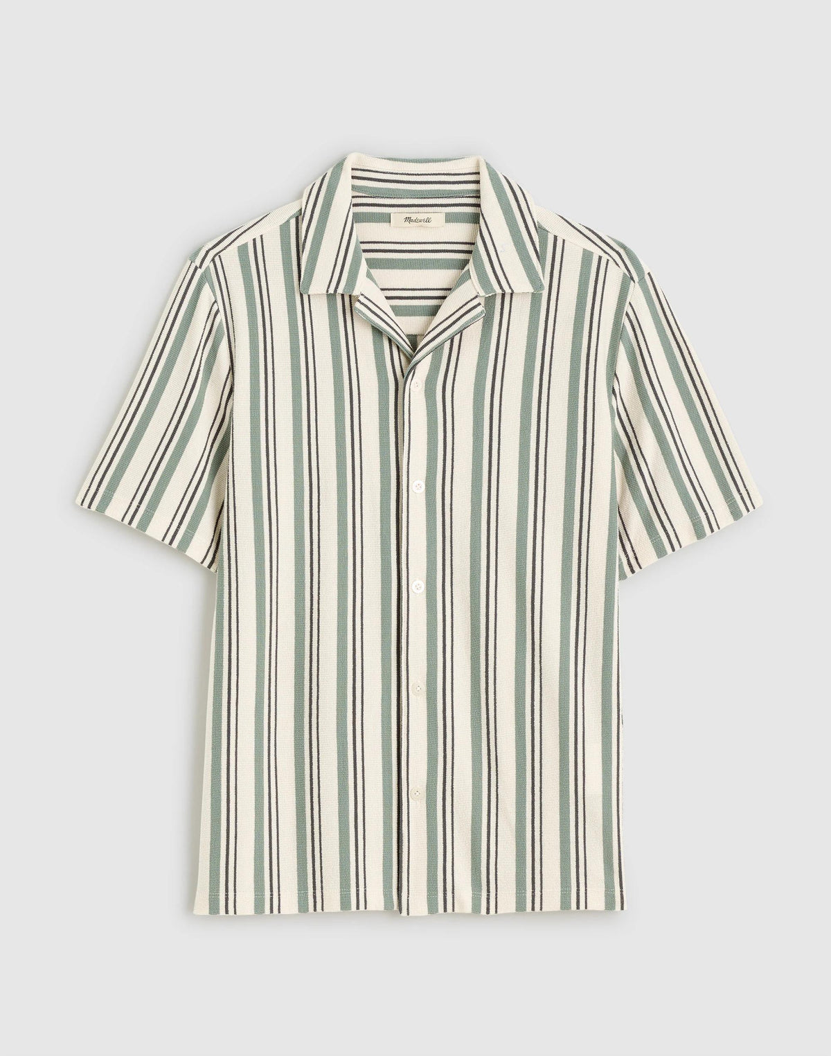 The Camp Shirt in Seaport Terry Frosted Cypress | Madewell