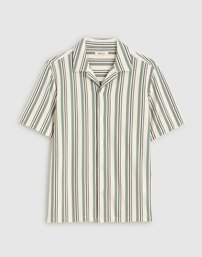 The Camp Shirt in Seaport Terry Frosted Cypress | Madewell
