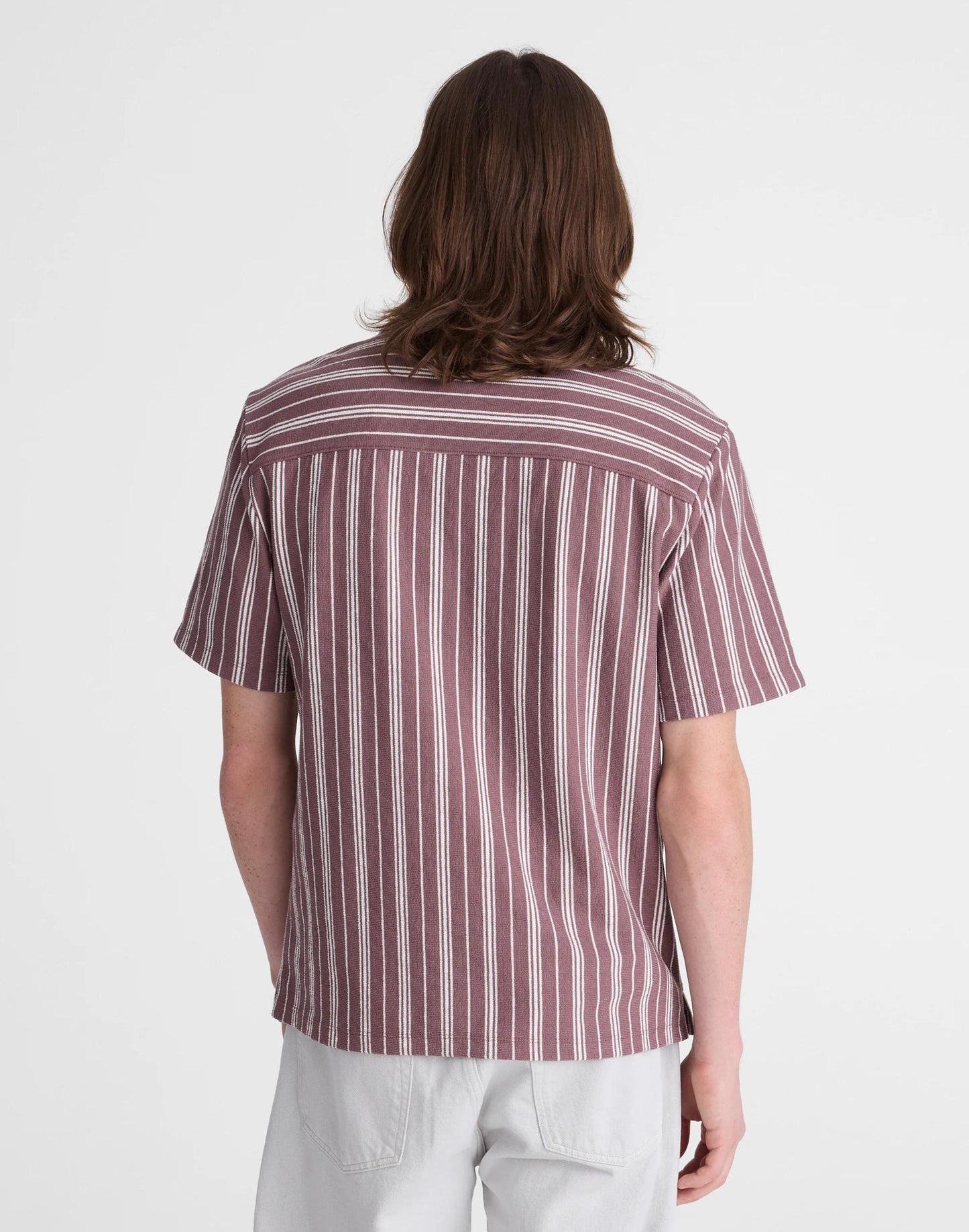 The Camp Shirt in Seaport Terry Chalked Fig | Madewell
