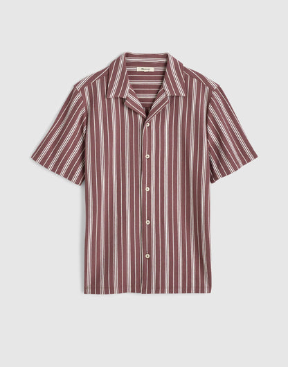 The Camp Shirt in Seaport Terry Chalked Fig | Madewell