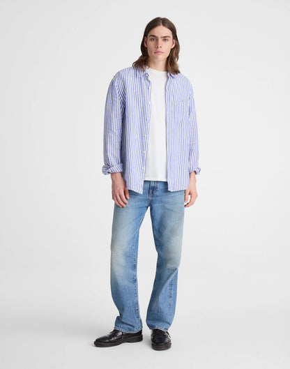 Button-Up Shirt in Linen Stripe | Madewell