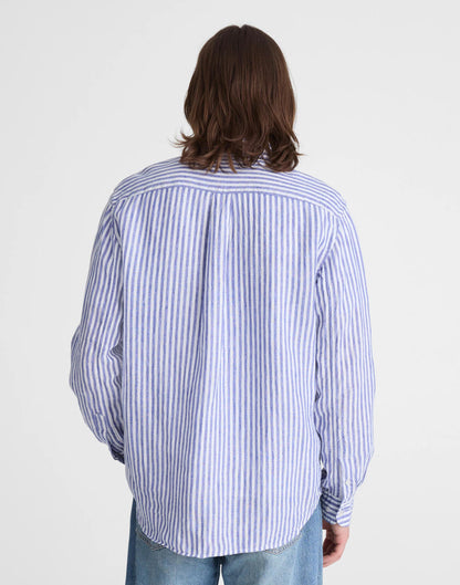 Button-Up Shirt in Linen Stripe | Madewell