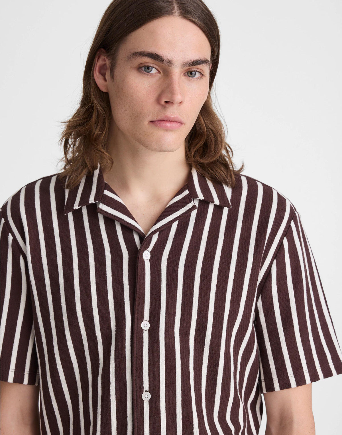 The Camp Shirt in Seaport Terry Coffee Bean | Madewell