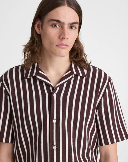 The Camp Shirt in Seaport Terry Coffee Bean | Madewell