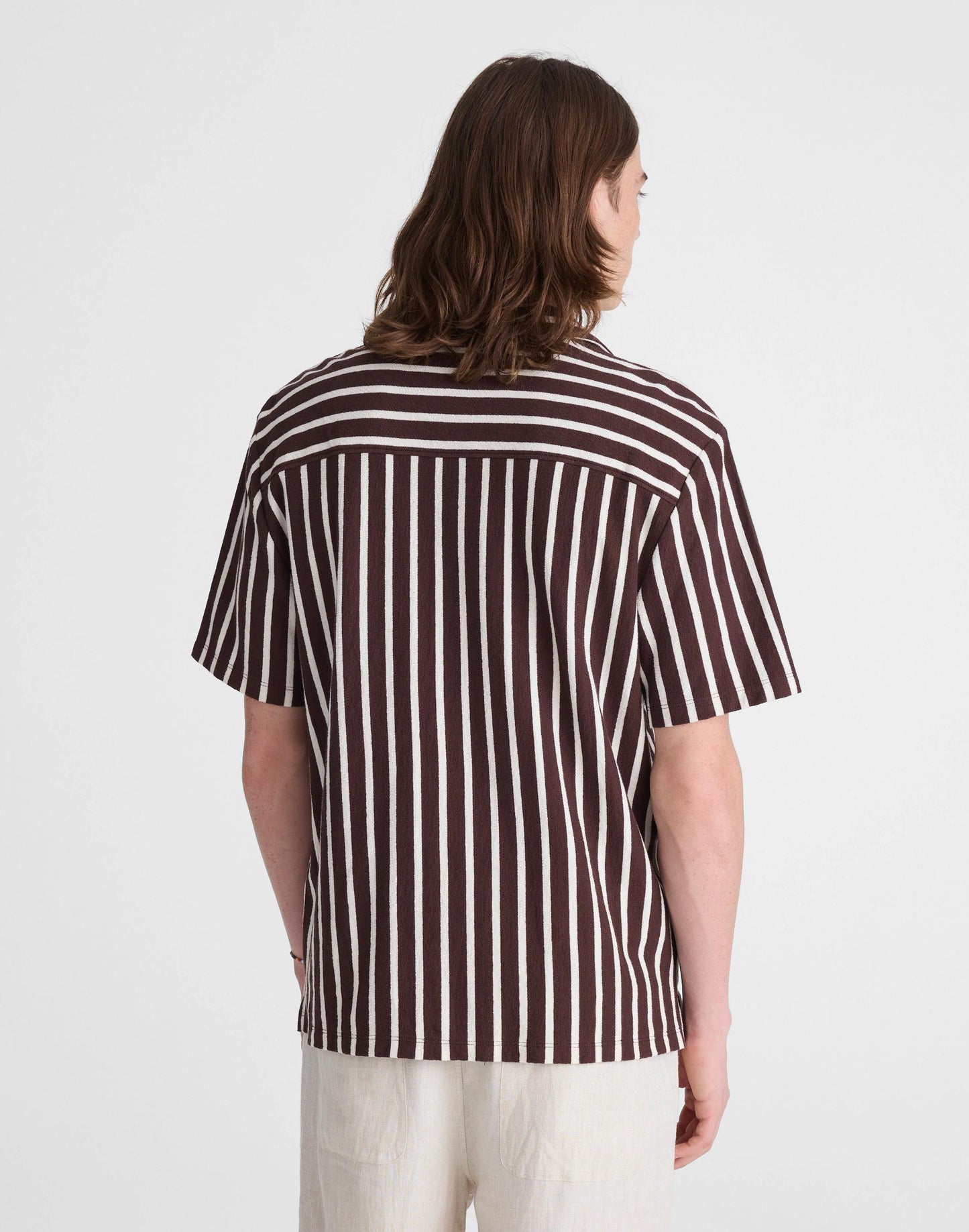 The Camp Shirt in Seaport Terry Coffee Bean | Madewell