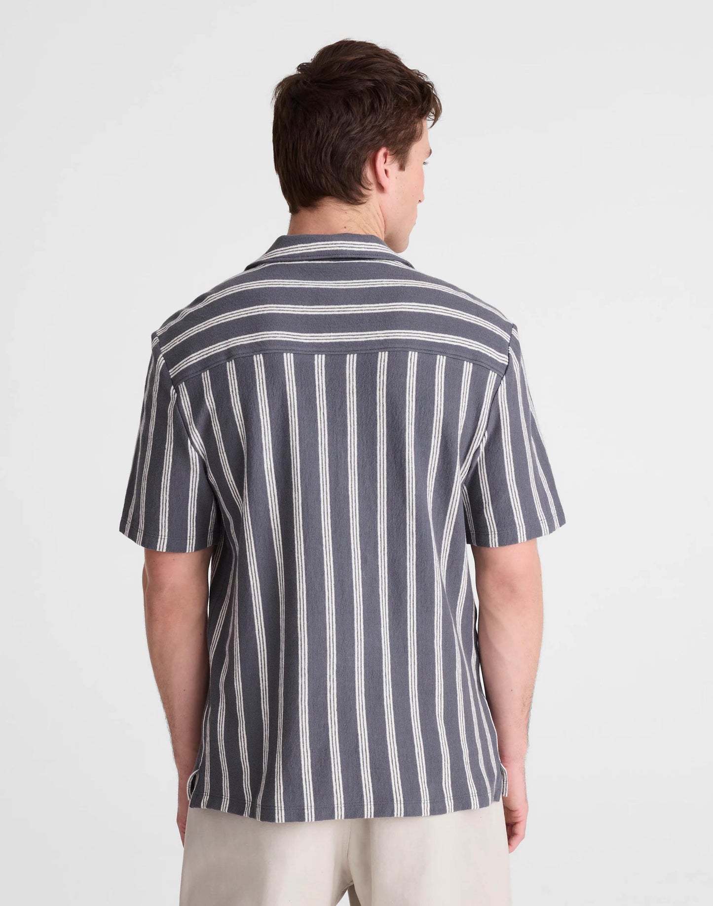 The Camp Shirt in Seaport Terry Heirloom Blue | Madewell