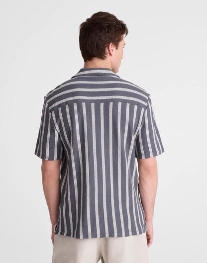 The Camp Shirt in Seaport Terry Heirloom Blue | Madewell