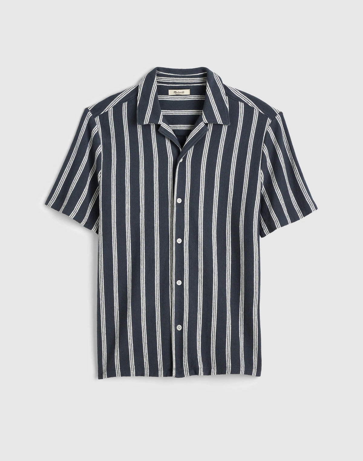 The Camp Shirt in Seaport Terry Heirloom Blue | Madewell