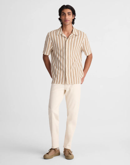 The Camp Shirt in Seaport Terry Maple Seed | Madewell