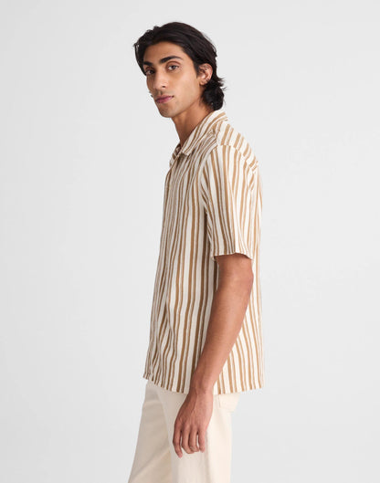The Camp Shirt in Seaport Terry Maple Seed | Madewell