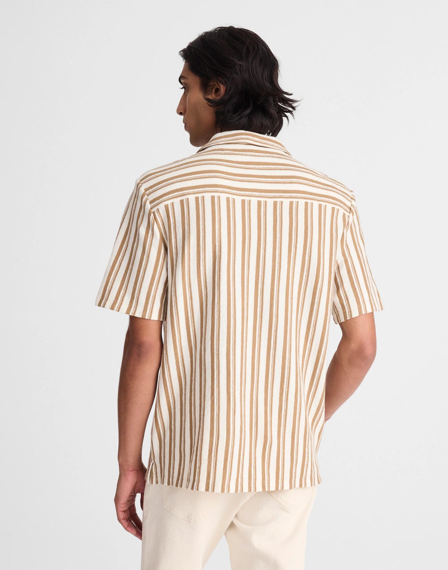 The Camp Shirt in Seaport Terry Maple Seed | Madewell
