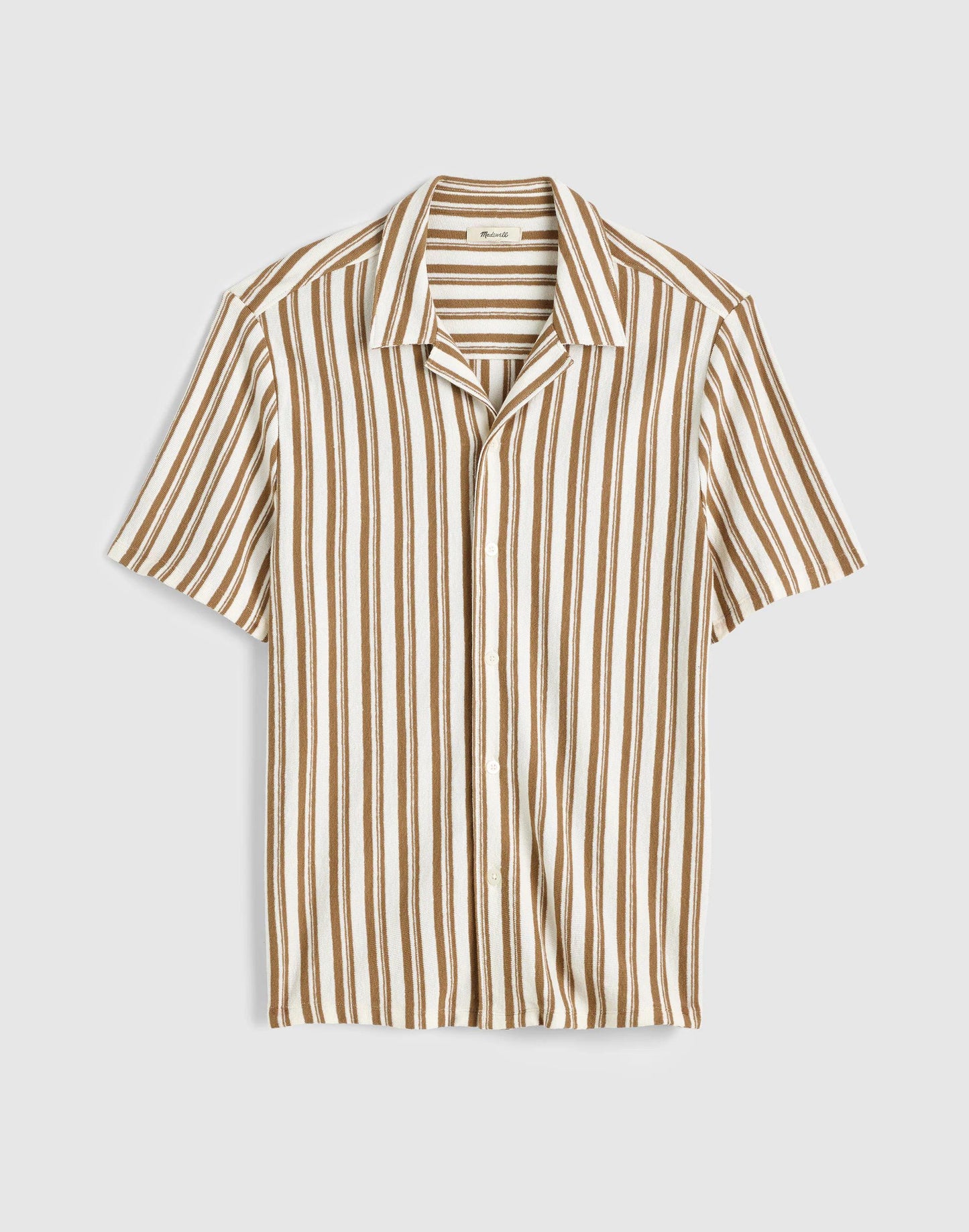 The Camp Shirt in Seaport Terry Maple Seed | Madewell
