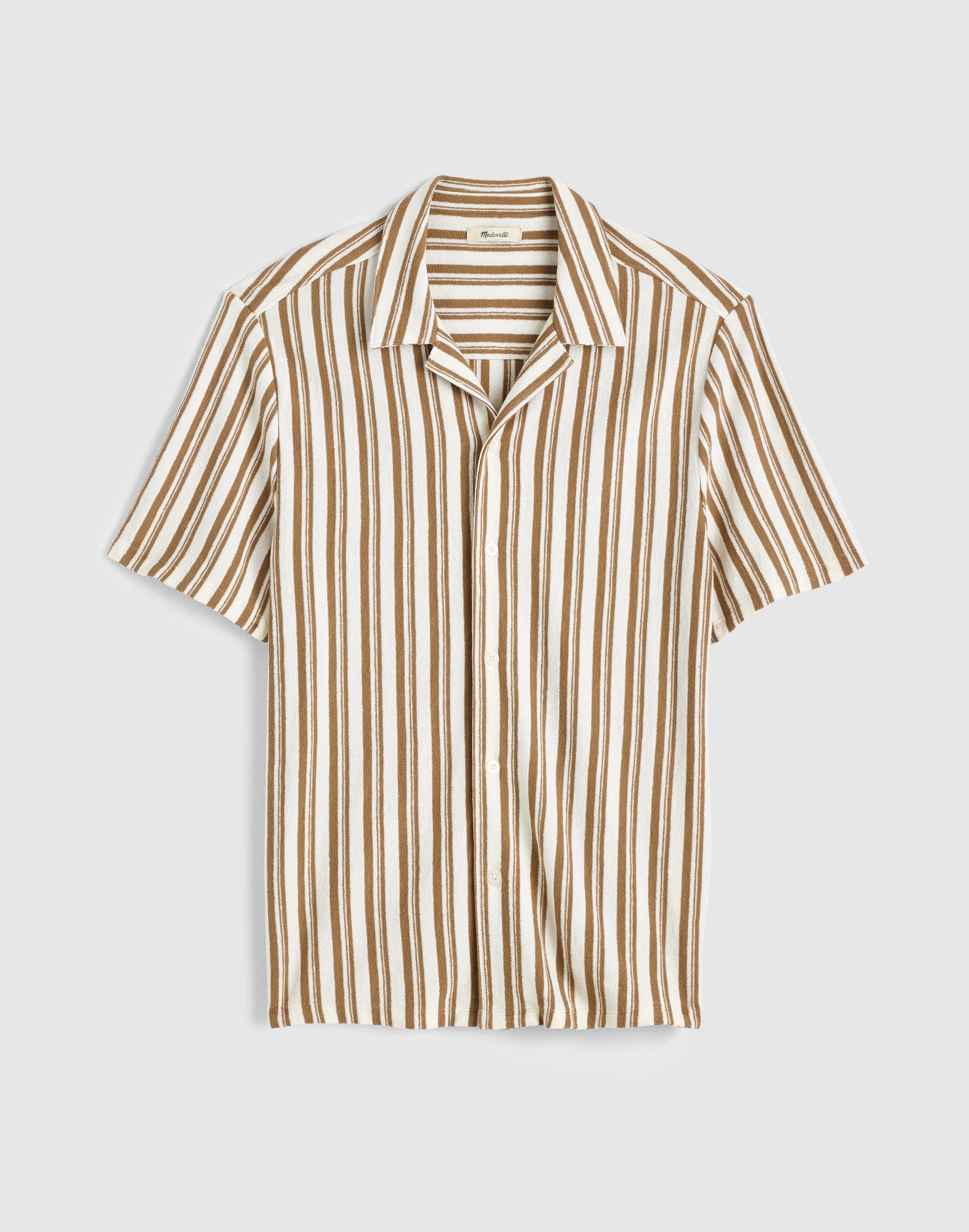 The Camp Shirt in Seaport Terry Maple Seed | Madewell