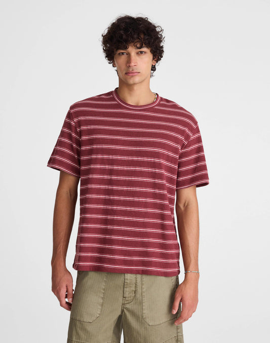 The Vintage Tee in Jacquard Dusty Merlot | Madewell