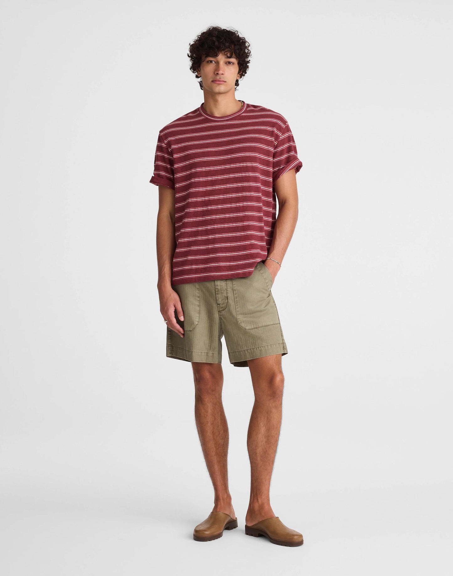 The Vintage Tee in Jacquard Dusty Merlot | Madewell