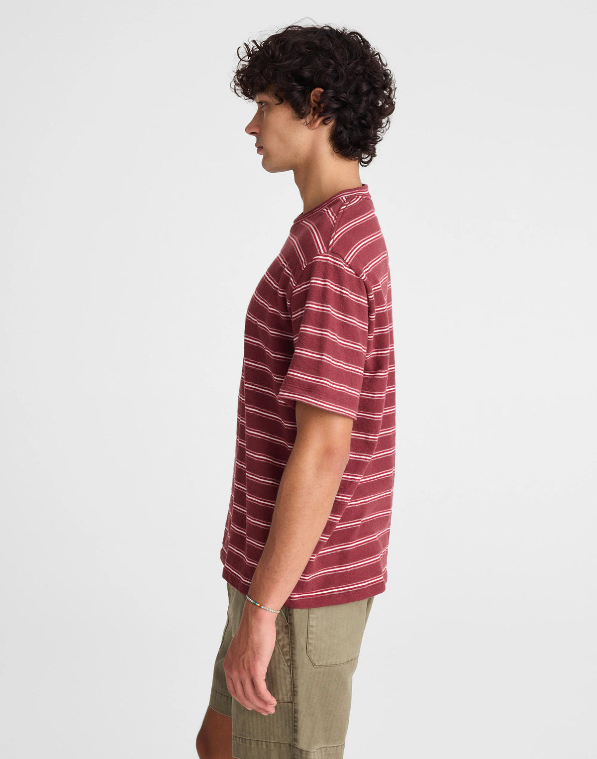 The Vintage Tee in Jacquard Dusty Merlot | Madewell