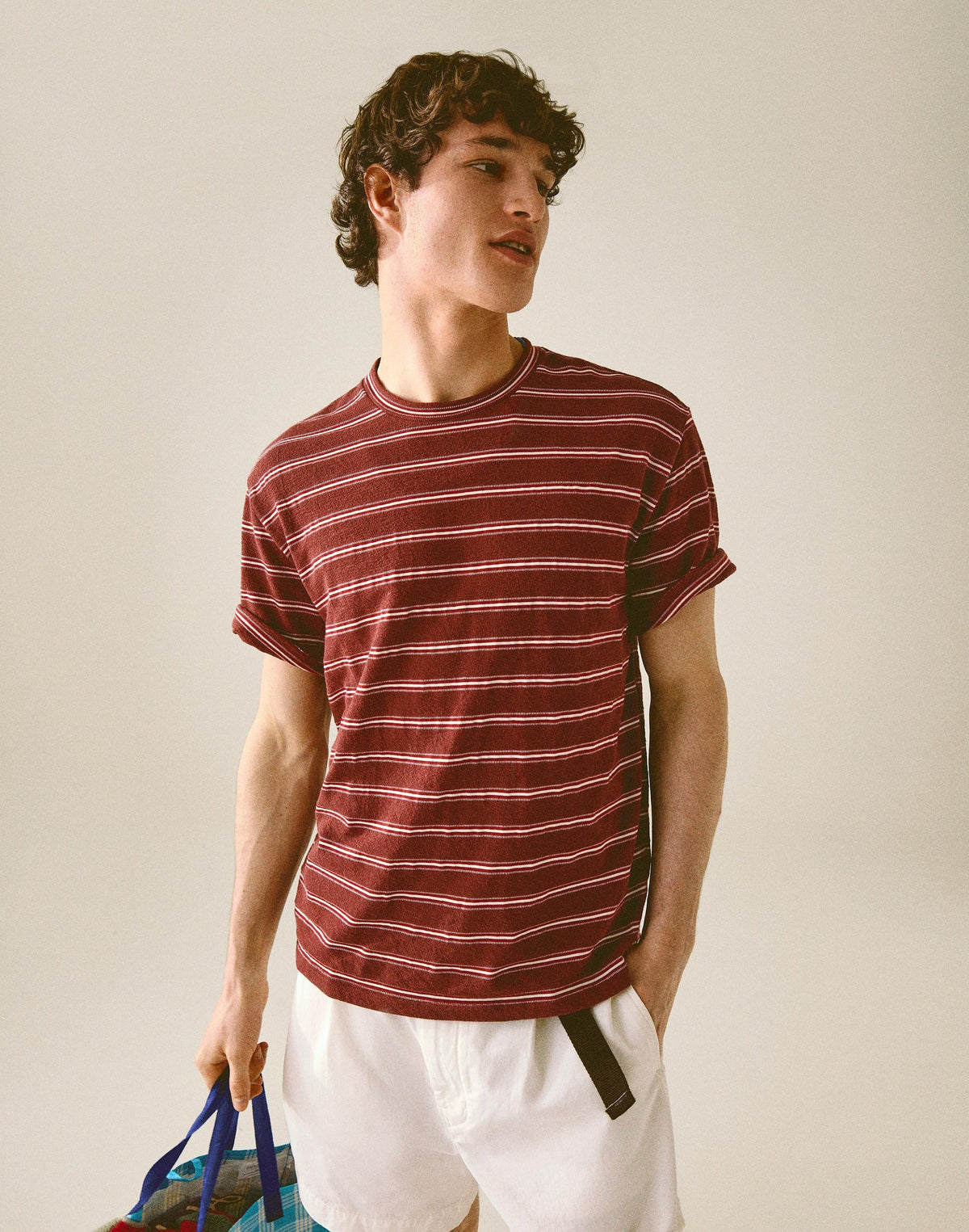 The Vintage Tee in Jacquard Dusty Merlot | Madewell