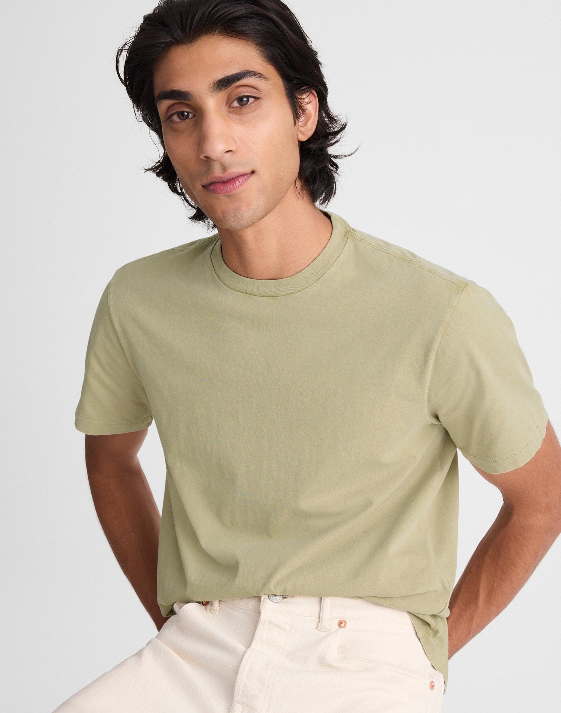 The Rockaway Tee Dusty Celadon | Madewell