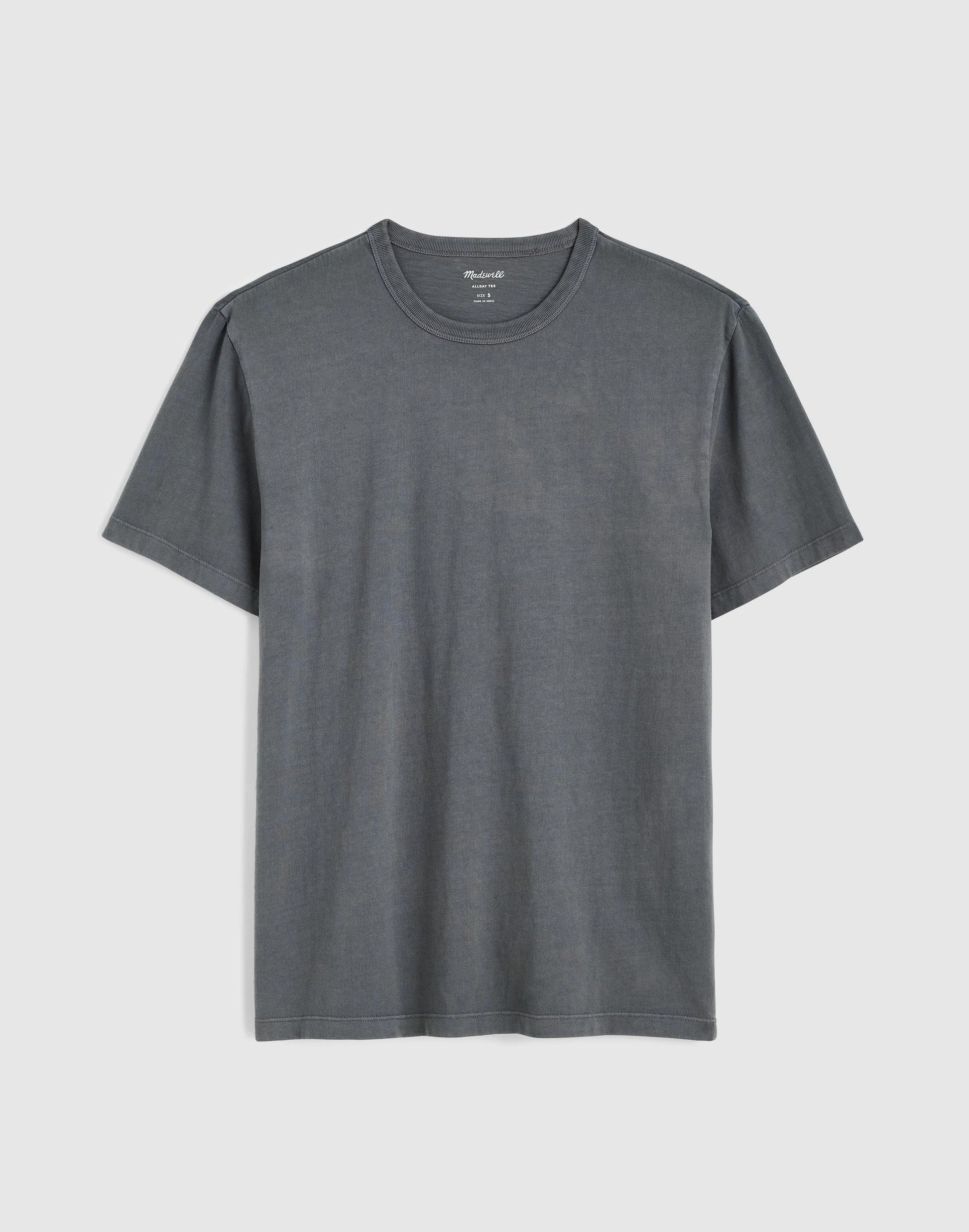 Garment-Dyed Allday Crewneck Tee Stormy Spruce | Madewell