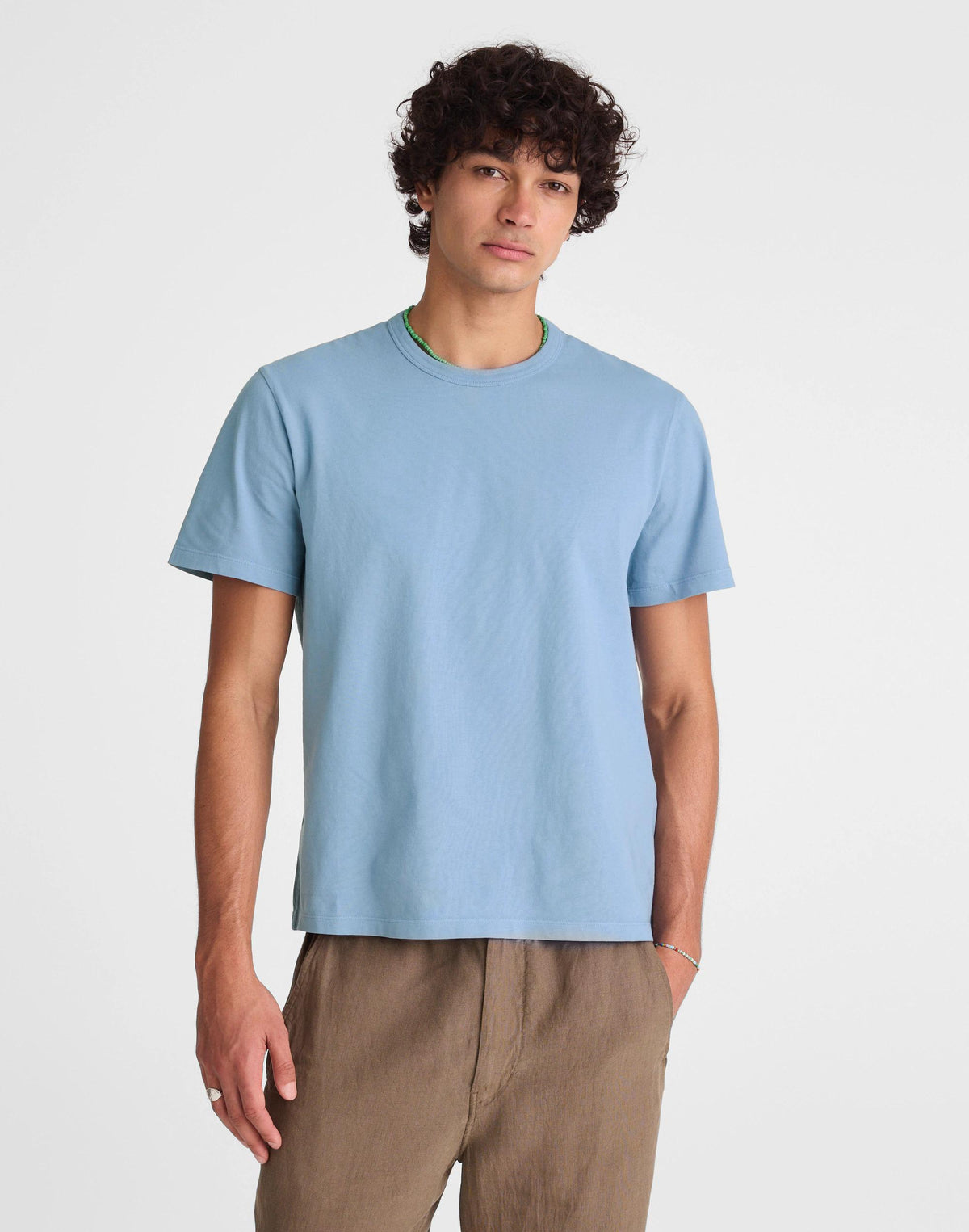Garment-Dyed Allday Crewneck Tee Tranquil Blue | Madewell