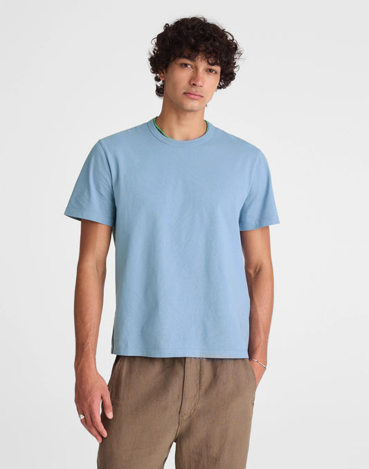 Garment-Dyed Allday Crewneck Tee Tranquil Blue | Madewell