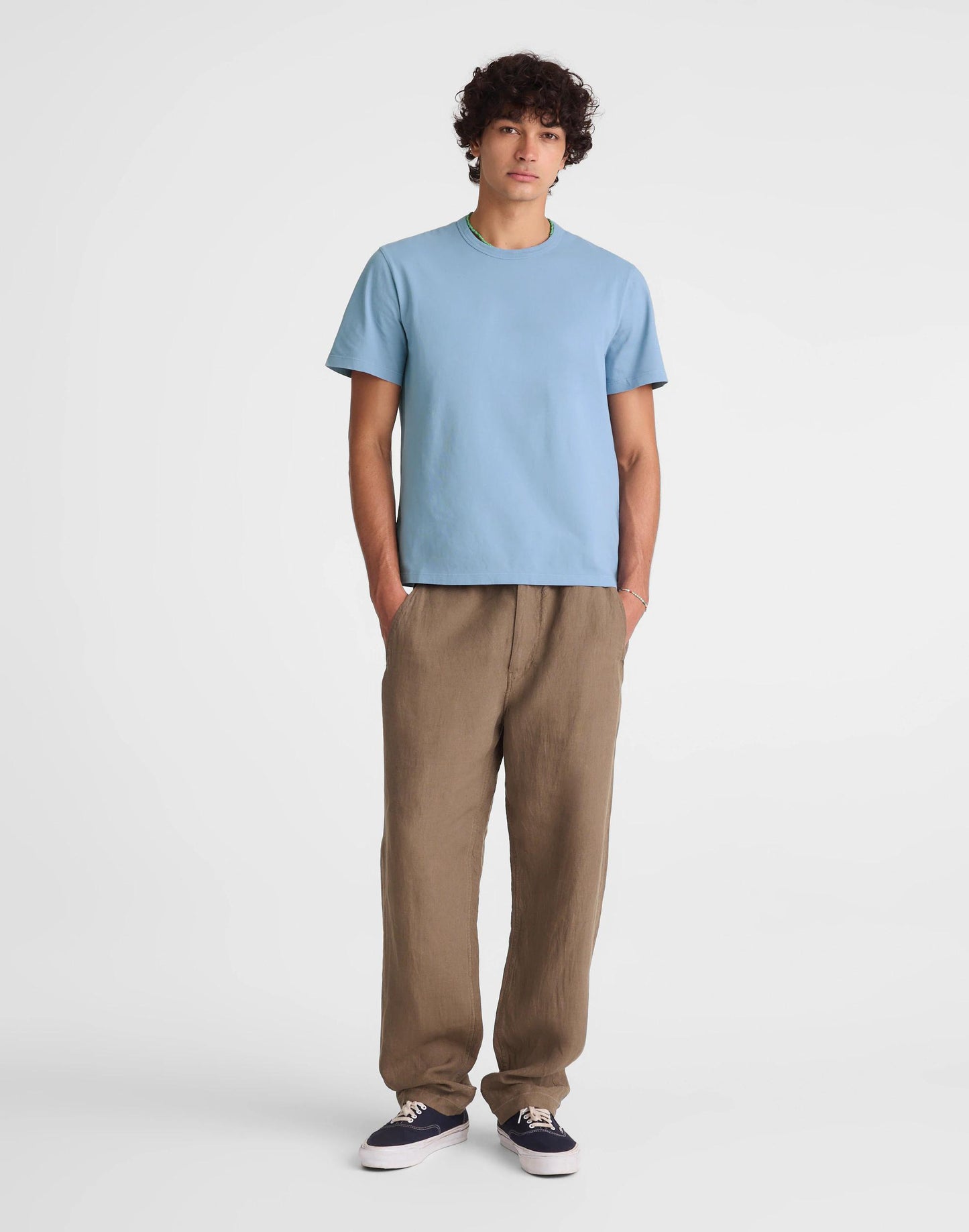 Garment-Dyed Allday Crewneck Tee Tranquil Blue | Madewell
