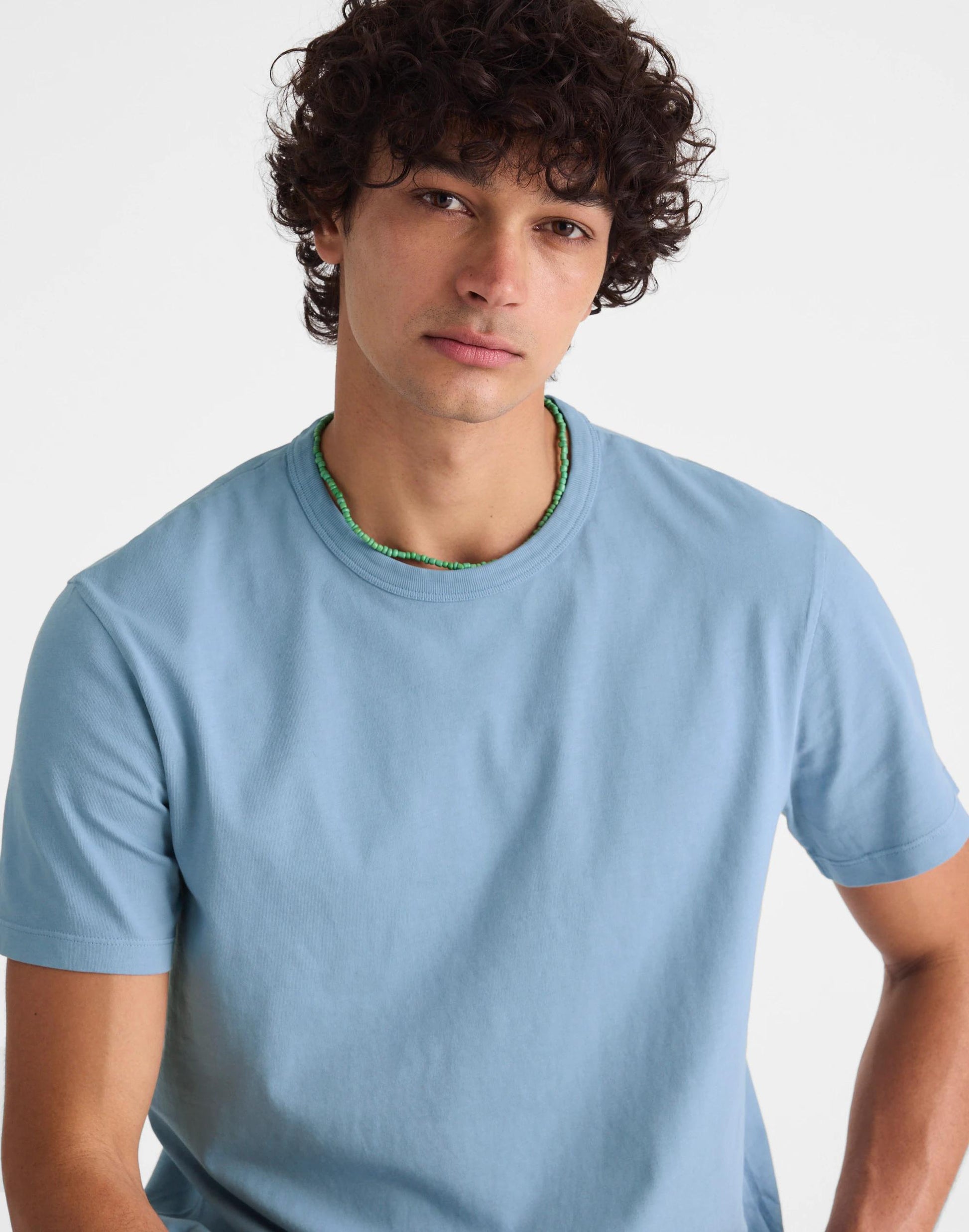 Garment-Dyed Allday Crewneck Tee Tranquil Blue | Madewell