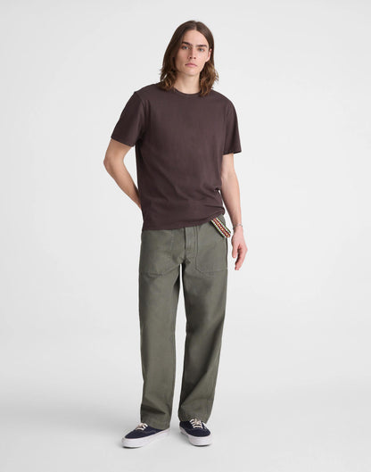 Garment-Dyed Allday Crewneck Tee Dark Brown | Madewell
