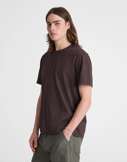 Garment-Dyed Allday Crewneck Tee Dark Brown | Madewell