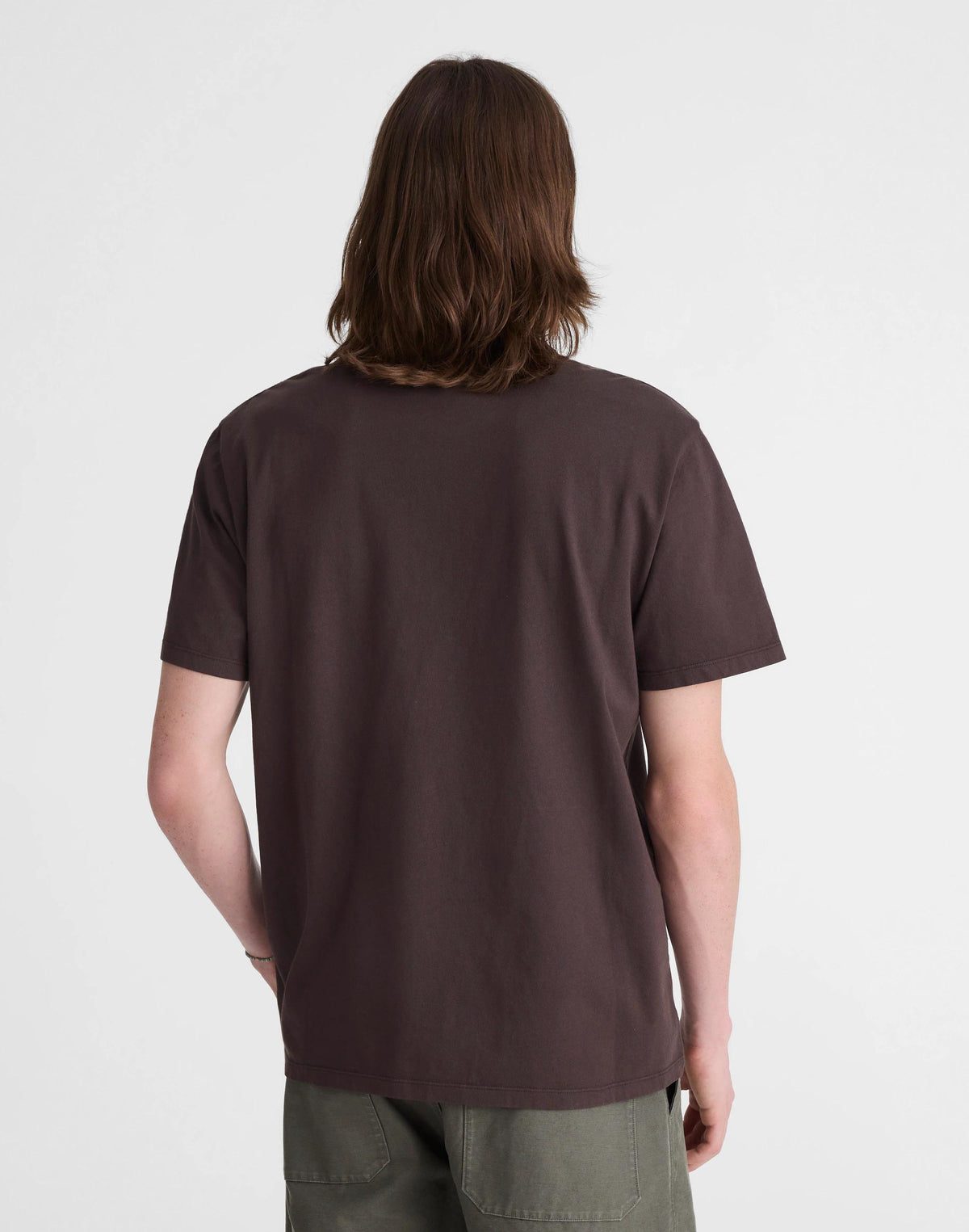 Garment-Dyed Allday Crewneck Tee Dark Brown | Madewell
