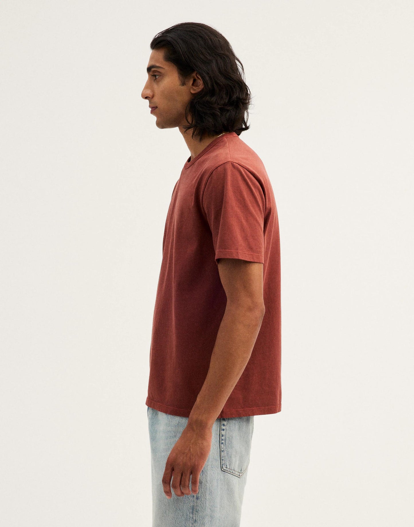 Garment-Dyed Allday Crewneck Tee Henna | Madewell
