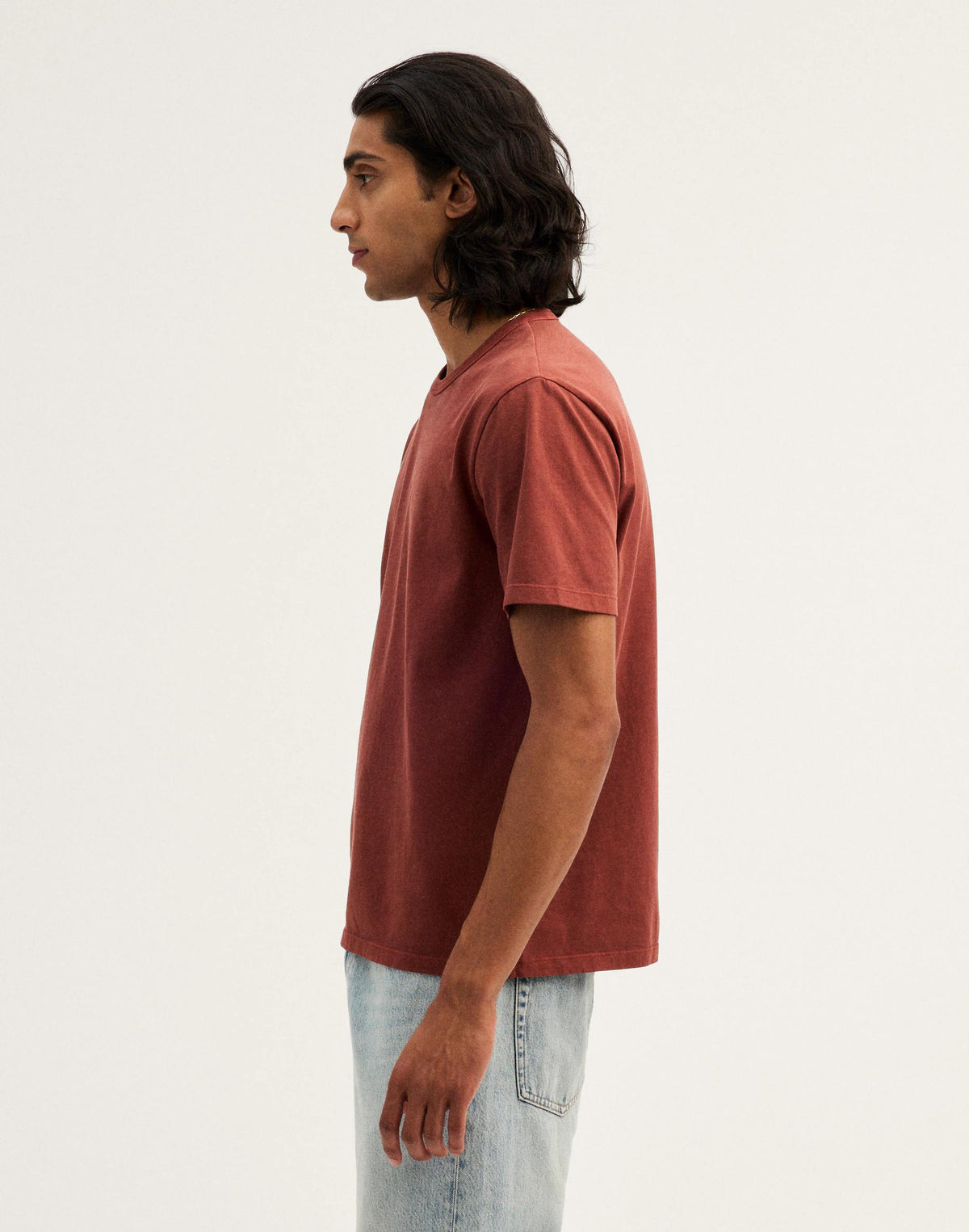 Garment-Dyed Allday Crewneck Tee Henna | Madewell