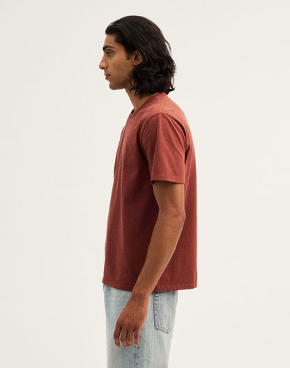 Garment-Dyed Allday Crewneck Tee Henna | Madewell
