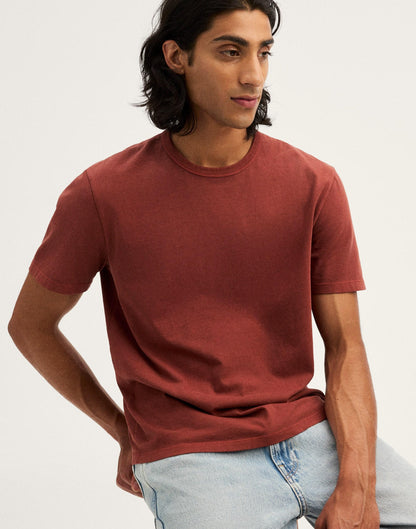 Garment-Dyed Allday Crewneck Tee Henna | Madewell