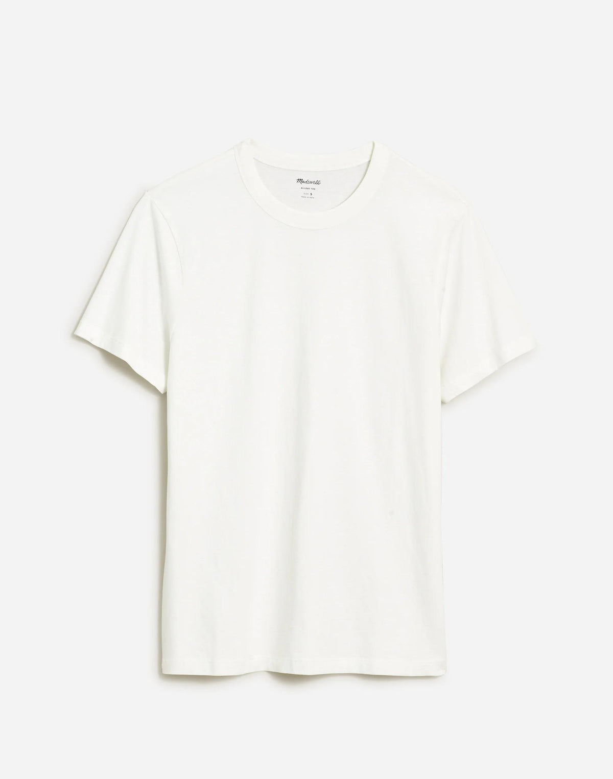 Garment-Dyed Allday Crewneck Tee Soft White | Madewell