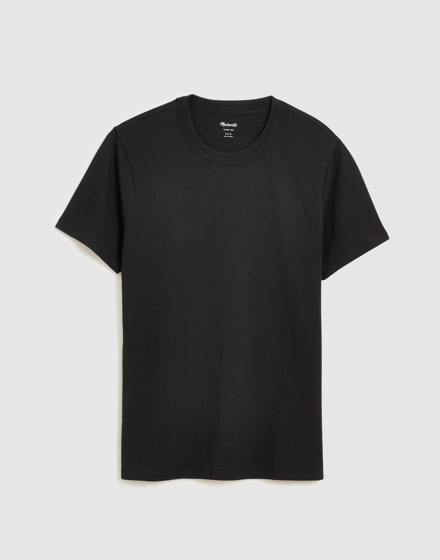 Garment-Dyed Allday Crewneck Tee True Black | Madewell
