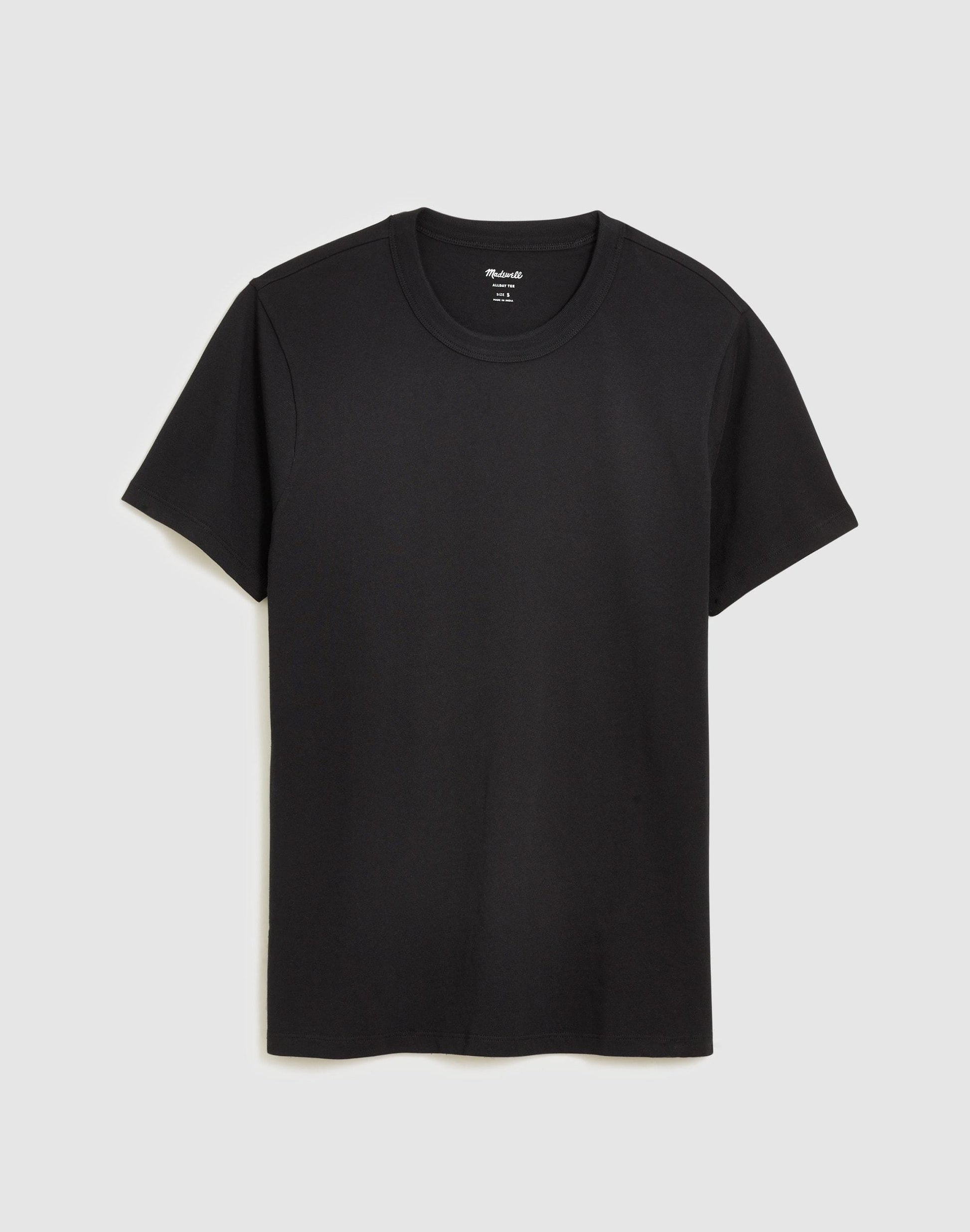 Garment-Dyed Allday Crewneck Tee True Black | Madewell