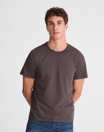 Garment-Dyed Allday Crewneck Tee Black Coal | Madewell