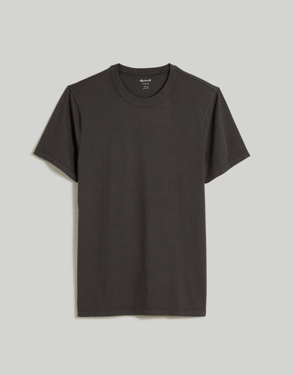 Garment-Dyed Allday Crewneck Tee Black Coal | Madewell