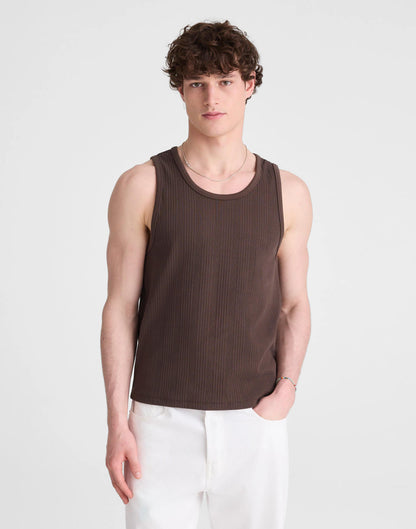 Textured Tank Chocolate | Madewell