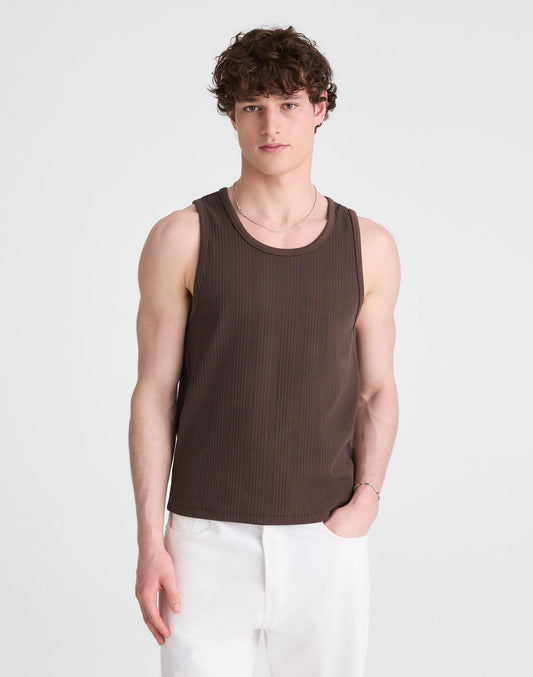 Textured Tank Chocolate | Madewell