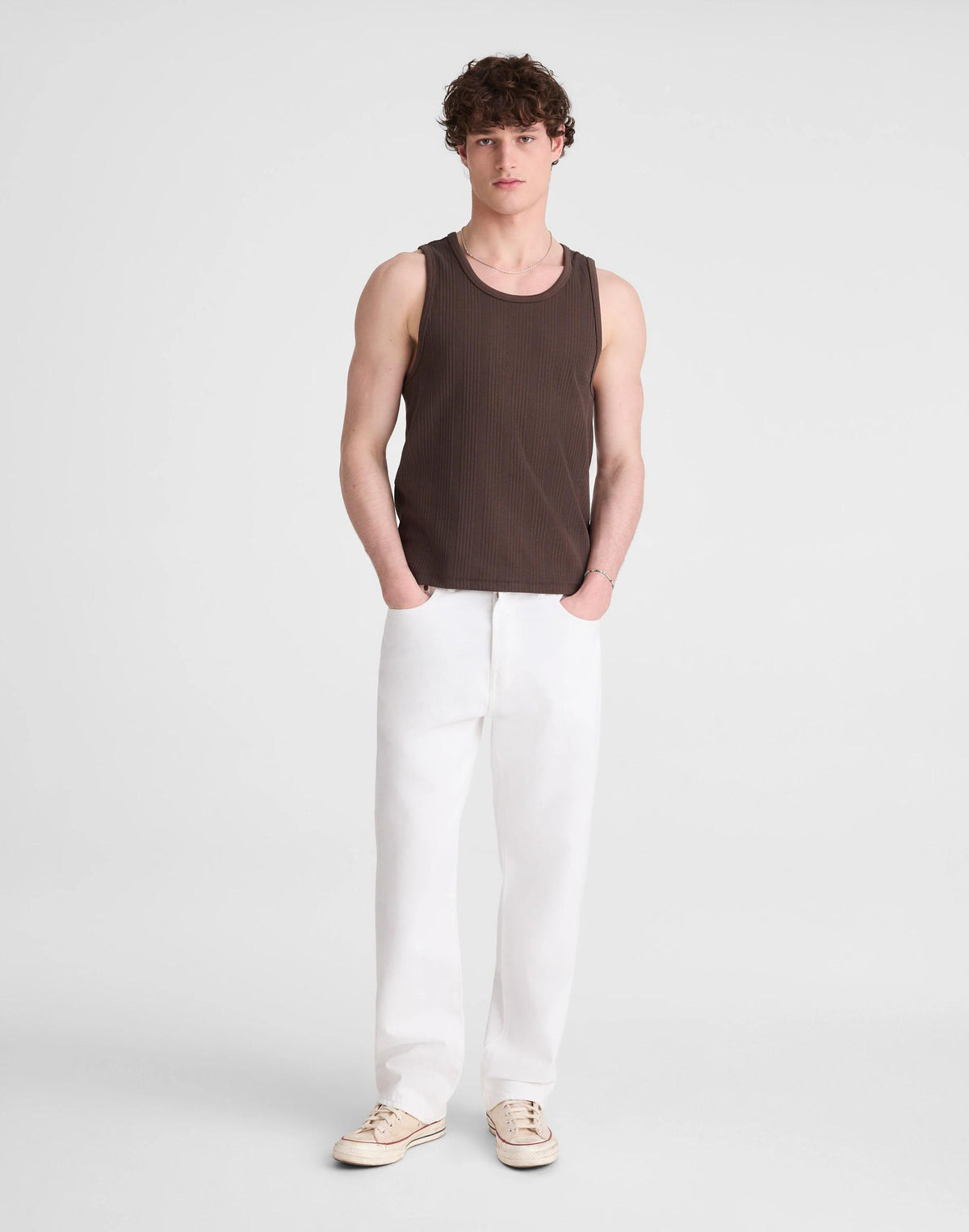Textured Tank Chocolate | Madewell